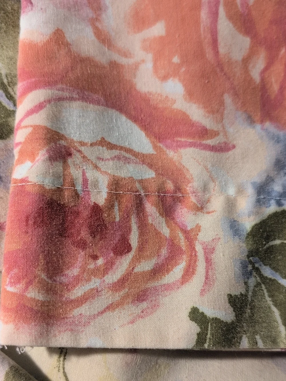 Vintage Floral Pillowcase Set Lot of 2 Grandmillennial Cottagecore Peony Rose